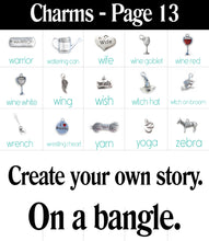 Load image into Gallery viewer, Personalized Charm Necklace with Name with Sterling Silver Name