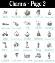 Load image into Gallery viewer, Personalized Charm Necklace with Name with Sterling Silver Name