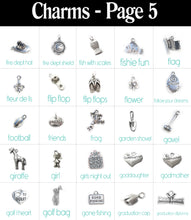 Load image into Gallery viewer, Personalized Charm Necklace with Name with Sterling Silver Name