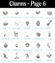 Load image into Gallery viewer, Personalized Charm Necklace with Name with Sterling Silver Name