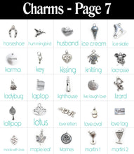 Load image into Gallery viewer, Personalized Charm Necklace with Name with Sterling Silver Name
