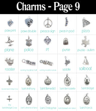 Load image into Gallery viewer, Personalized Charm Necklace with Name with Sterling Silver Name
