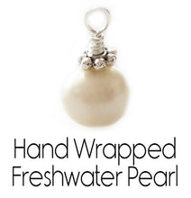 Load image into Gallery viewer, Wildwood NJ Flat Mini Sterling Silver Beach Bangle with Swarovski Crystal