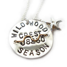 Load image into Gallery viewer, Beach Badge Necklace - Choose Your Town!
