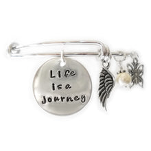 Load image into Gallery viewer, Life is a Journey Bangle Bracelet