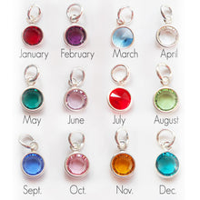 Load image into Gallery viewer, Cape May NJ Flat Mini Sterling Silver Beach Bangle with Swarovski Crystal