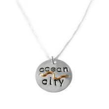 Load image into Gallery viewer, Mini Beach Tag Sterling Silver Necklace