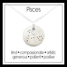 Load image into Gallery viewer, Pisces Zodiac Constellation Necklace
