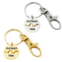 Load image into Gallery viewer, Beach Badge Keychain