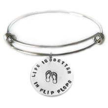 Load image into Gallery viewer, Life is Better Bracelet - You choose the phrase!