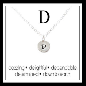 D - Alphabet Inspiring Necklace