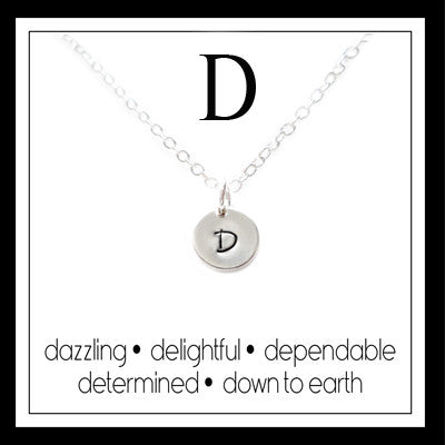 D - Alphabet Inspiring Necklace