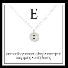 Load image into Gallery viewer, E - Alphabet Inspiring Necklace

