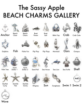 Load image into Gallery viewer, Beach Badge Keychain
