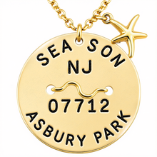 Load image into Gallery viewer, Asbury Park Beach Tag Necklace

