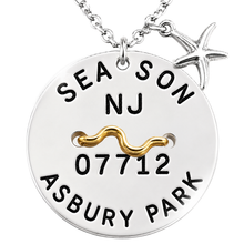 Load image into Gallery viewer, Asbury Park Beach Tag Necklace
