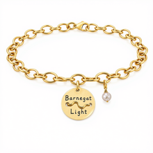 Load image into Gallery viewer, Barnegat Light Beach Tag Charm Bracelet – Hand-Stamped NJ Jewelry
