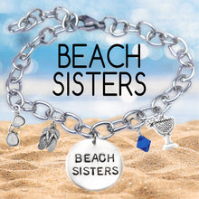 Load image into Gallery viewer, Beach Sisters Block Font Bangle

