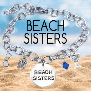 Beach Sisters Block Font Bangle