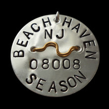 Load image into Gallery viewer, Sterling Silver Beach Badge Necklace
