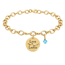 Load image into Gallery viewer, Loveladies Beach Tag Charm Bracelet – Hand-Stamped NJ Jewelry
