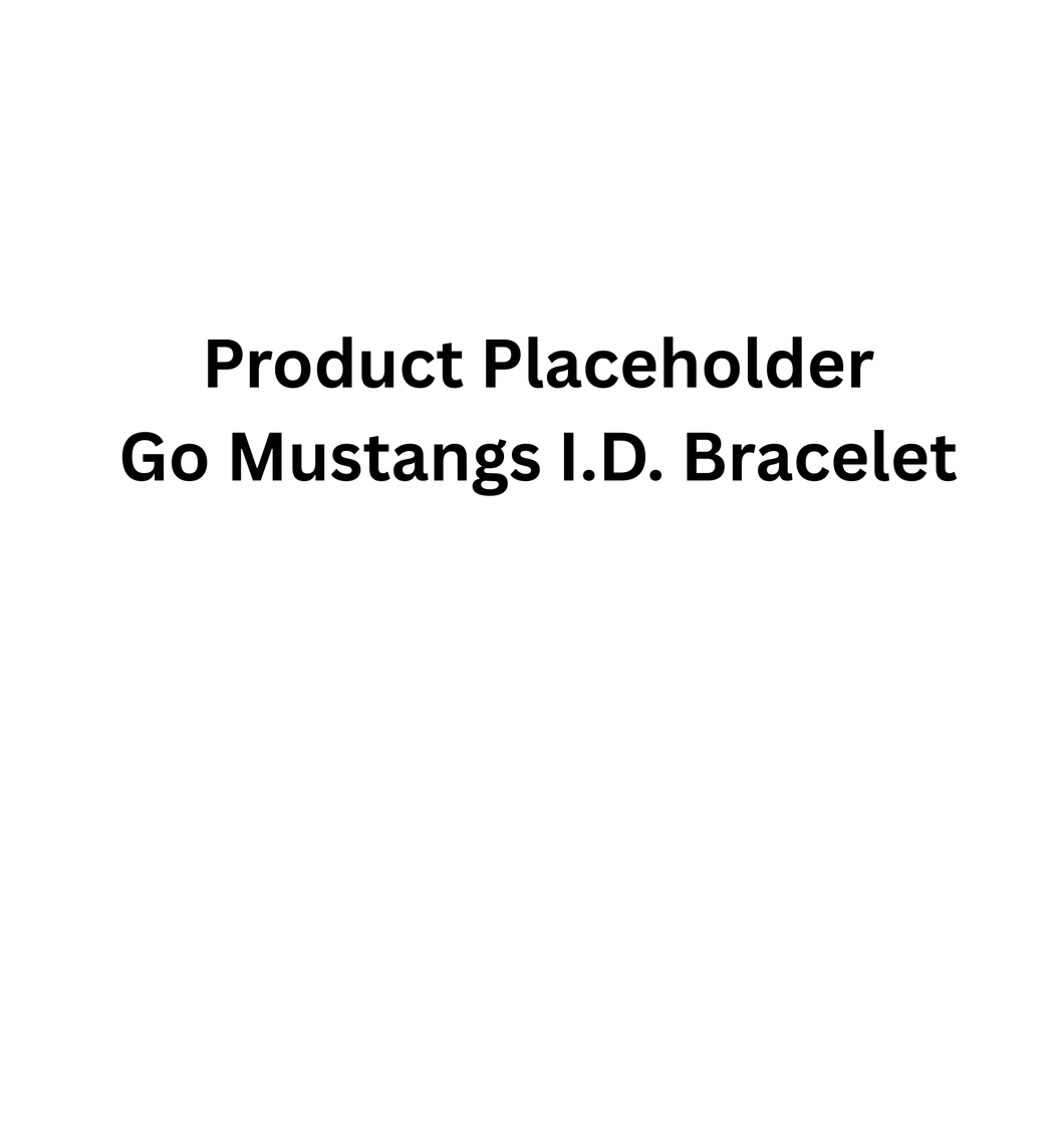 Go Mustangs I.D. Bracelet