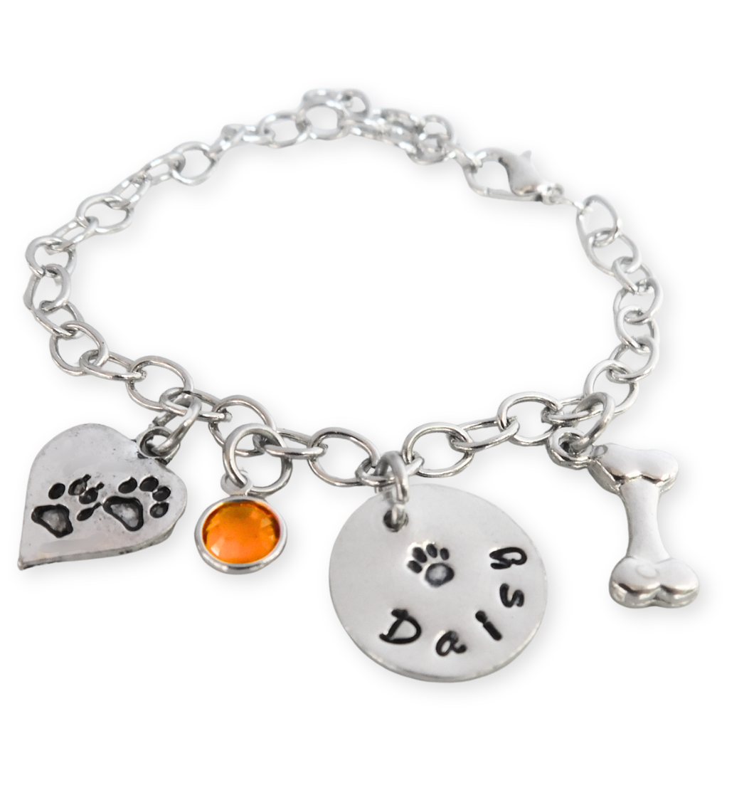 Pet Name Charm Bracelet