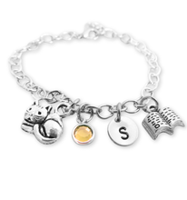 Load image into Gallery viewer, Little Letters Monogram Charm Bracelet
