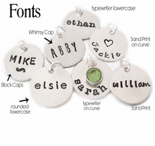 Load image into Gallery viewer, Simple Name Shiny Silvertone Necklace
