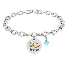 Load image into Gallery viewer, Ship Bottom Beach Tag Charm Bracelet – Hand-Stamped NJ Jewelry
