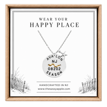 Load image into Gallery viewer, Avalon Beach Tag necklace in kraft gift box
