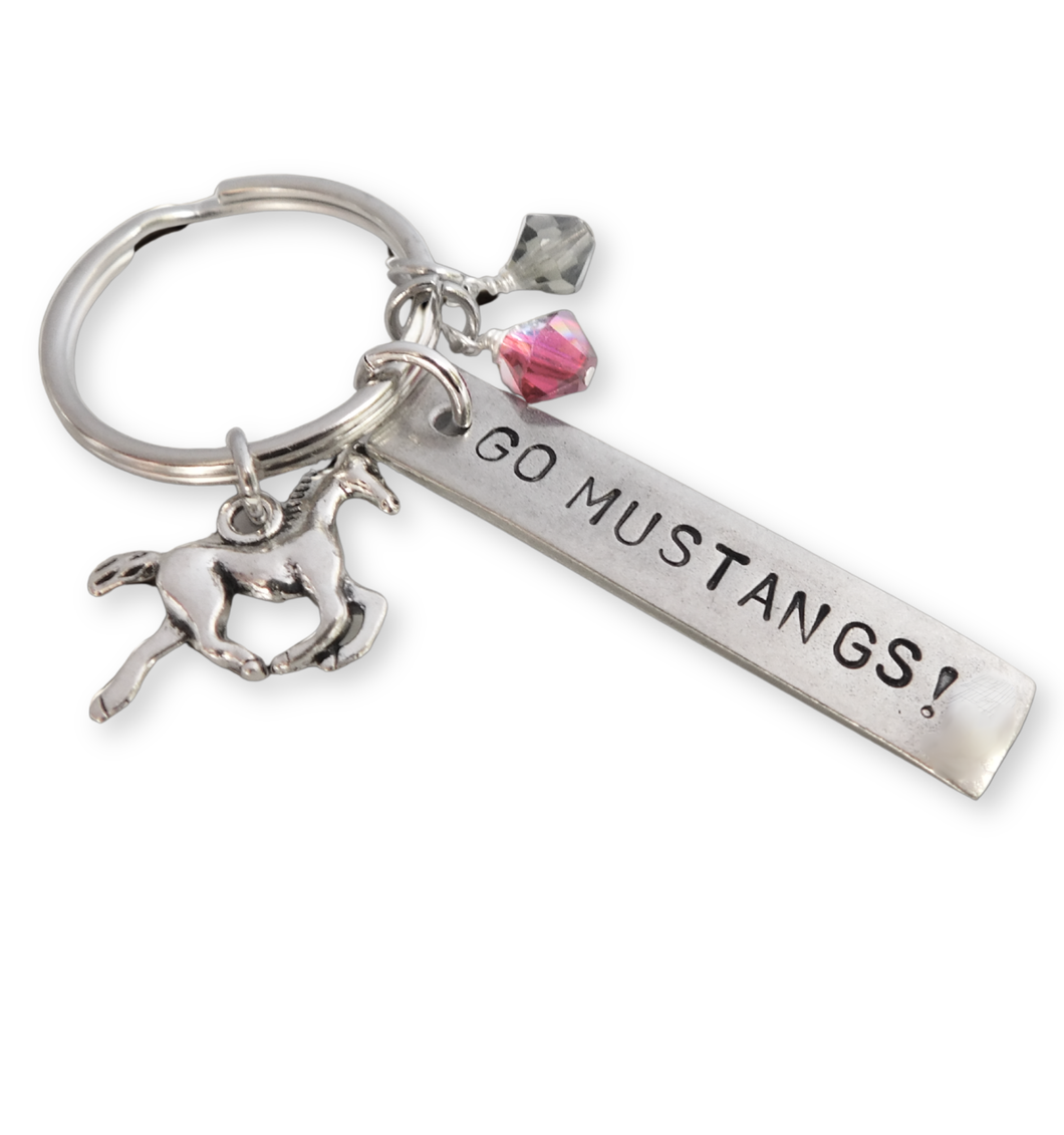 Marlton Middle School Mustangs Tag Key Ring