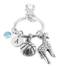 Load image into Gallery viewer, Little Letters Monogram Charm Key Ring
