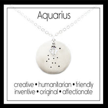 Load image into Gallery viewer, Aquarius Zodiac Constellation Necklace
