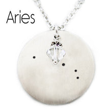 Load image into Gallery viewer, Aries Zodiac Constellation Necklace
