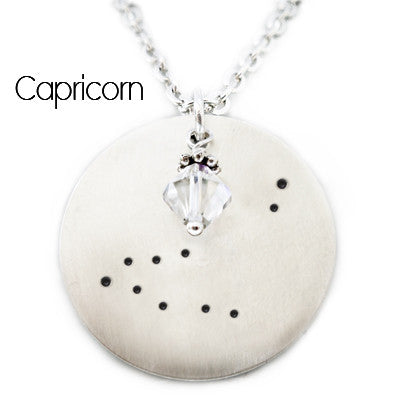Capricorn Zodiac Constellation Necklace