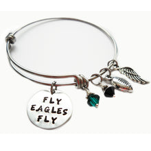 Load image into Gallery viewer, Fly Eagles Fly Expandable Bangle
