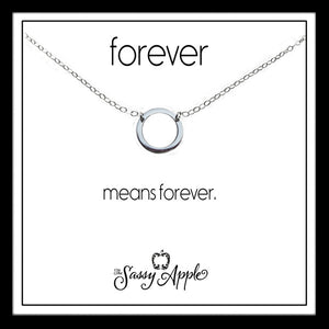 Forever - One Word Carded Necklace
