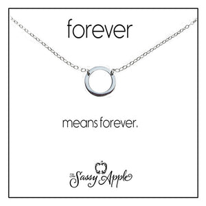 Forever - One Word Carded Necklace