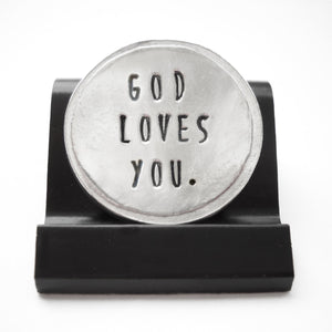 God Loves You Courage Coin