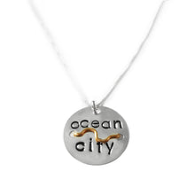 Load image into Gallery viewer, Mini Beach Tag Sterling Silver Necklace

