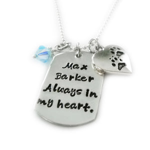 Pet Name I.D. Tag Necklace