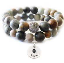 Load image into Gallery viewer, Picasso Jasper Beaded Beauty Bracelet
