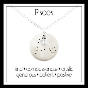 Pisces Zodiac Constellation Necklace