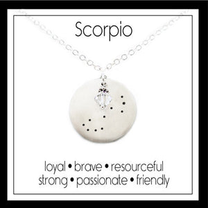 Scorpio Zodiac Constellation Necklace