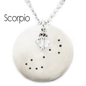 Scorpio Zodiac Constellation Necklace