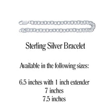 Load image into Gallery viewer, Personalized FUN FISHIE Sterling Silver Name Charm Bracelet
