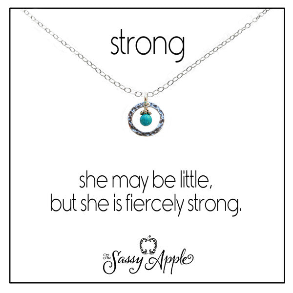 Strong - One Word Carded Necklace