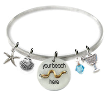 Load image into Gallery viewer, Beach Badge Flat Bangle
