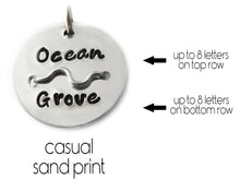 Load image into Gallery viewer, Silver or Gold Beach Badge Necklace - Mini
